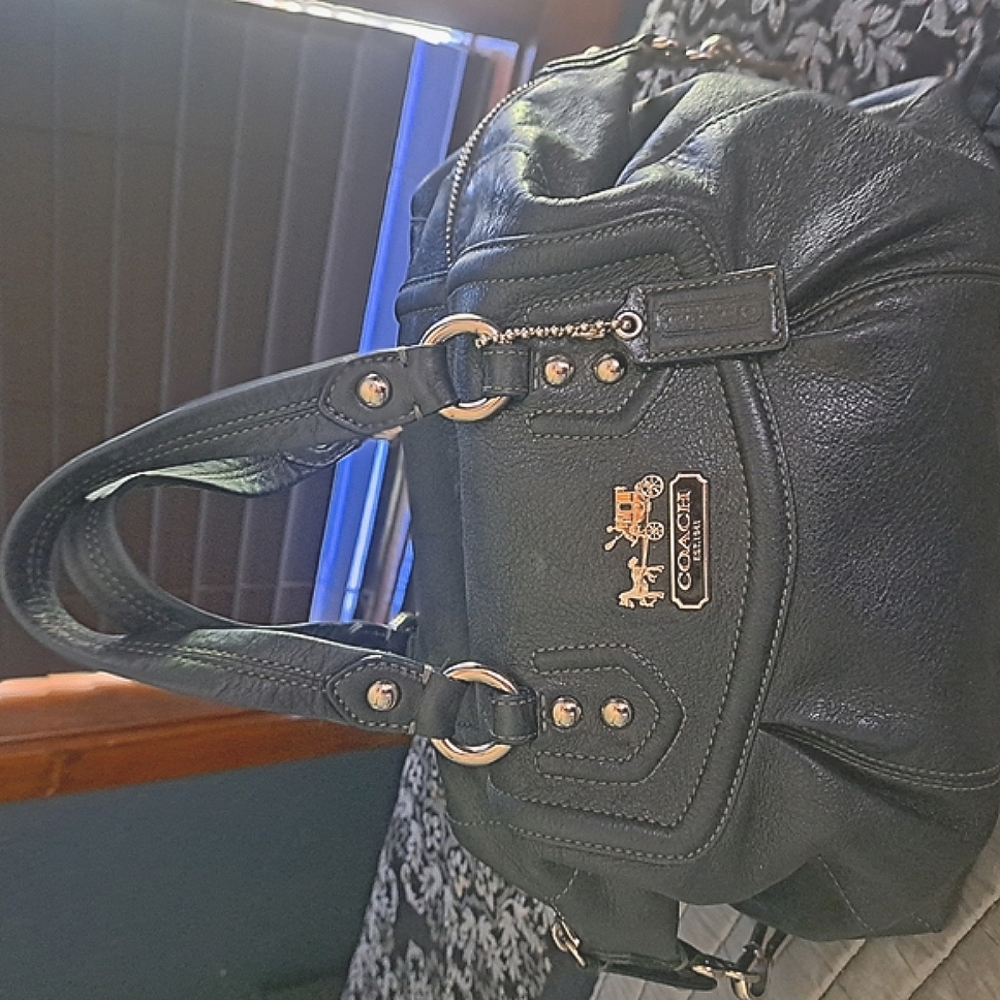 Coach Black Leather Handbag